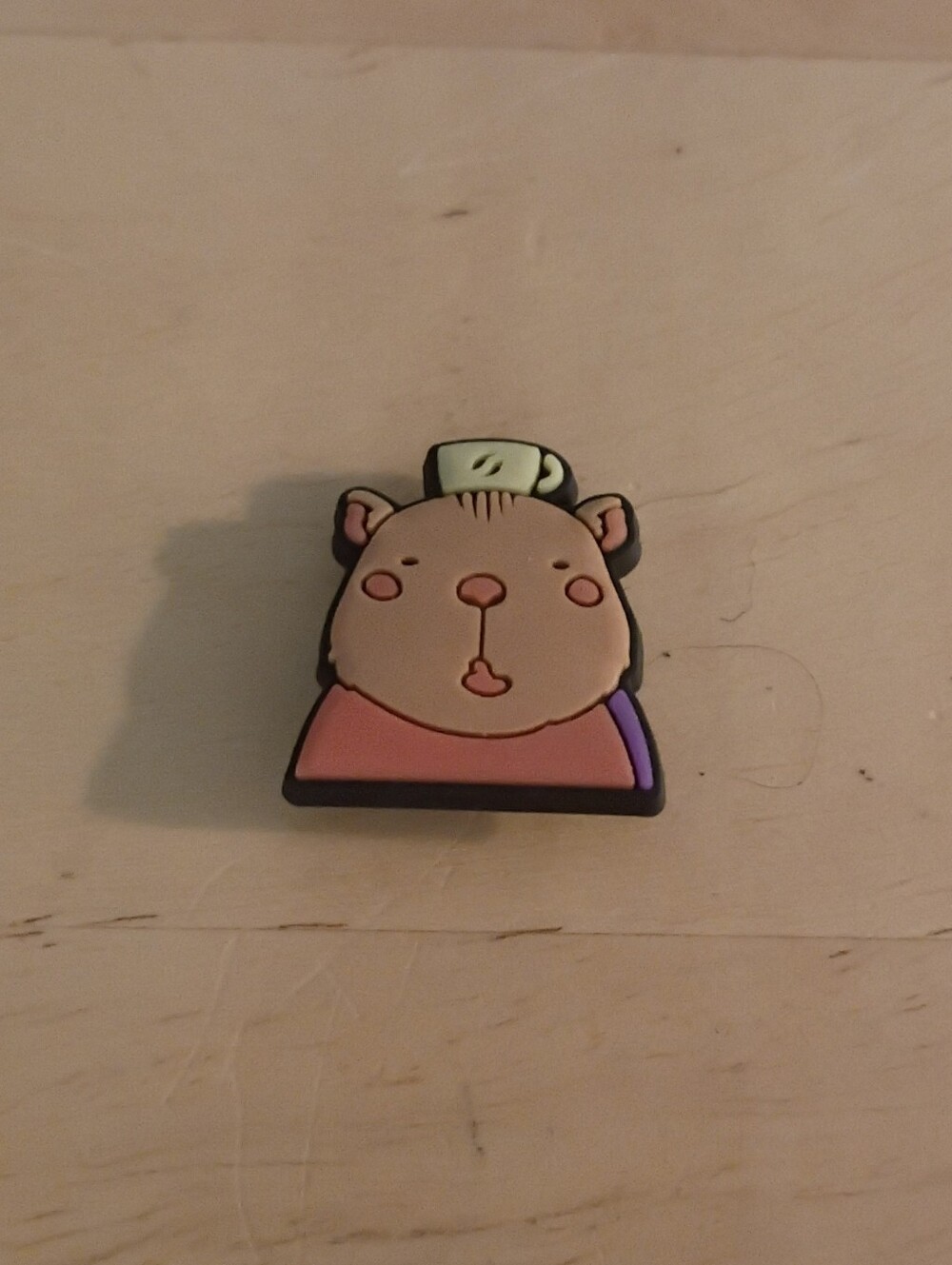 10 for $10 Jibbitz Croc Charms - Capybara w/ Cup on Head - New Shoe Charm